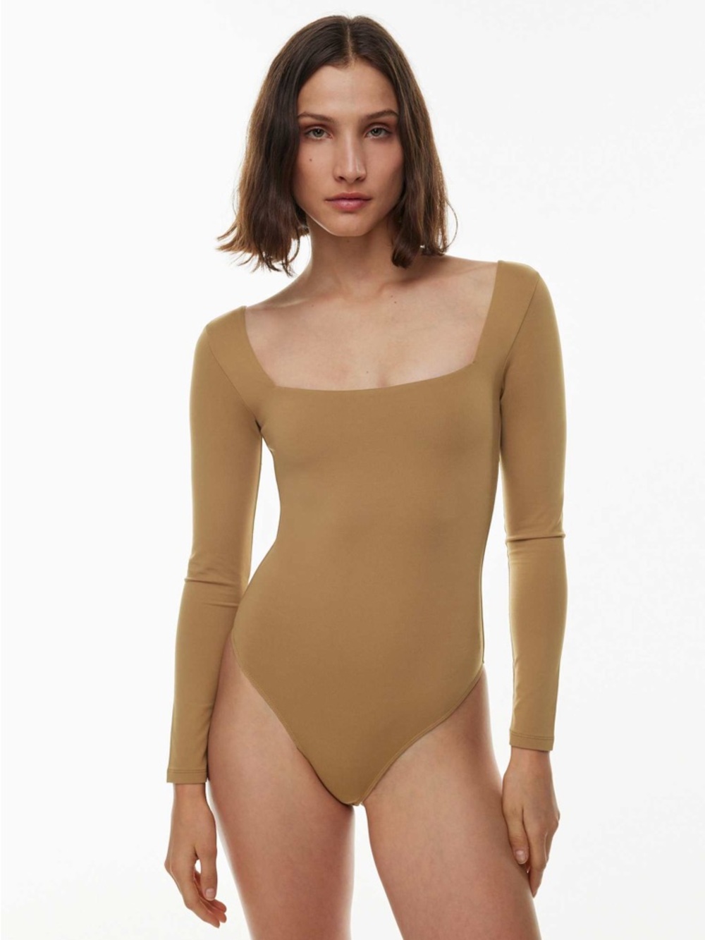 Aritzia Contour Squareneck Longsleeve Bodysuit